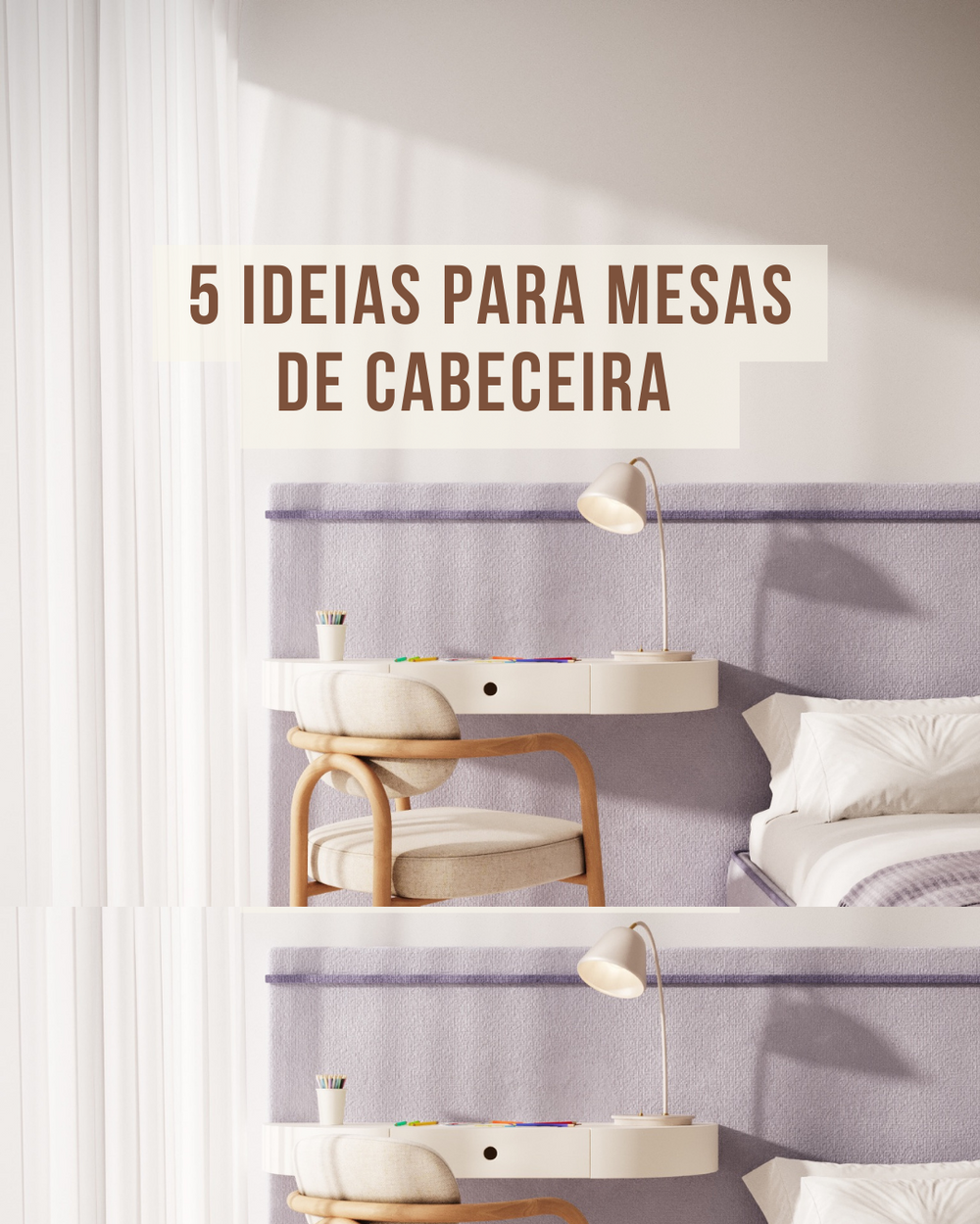 5 opções de Mesas de Cabeceira