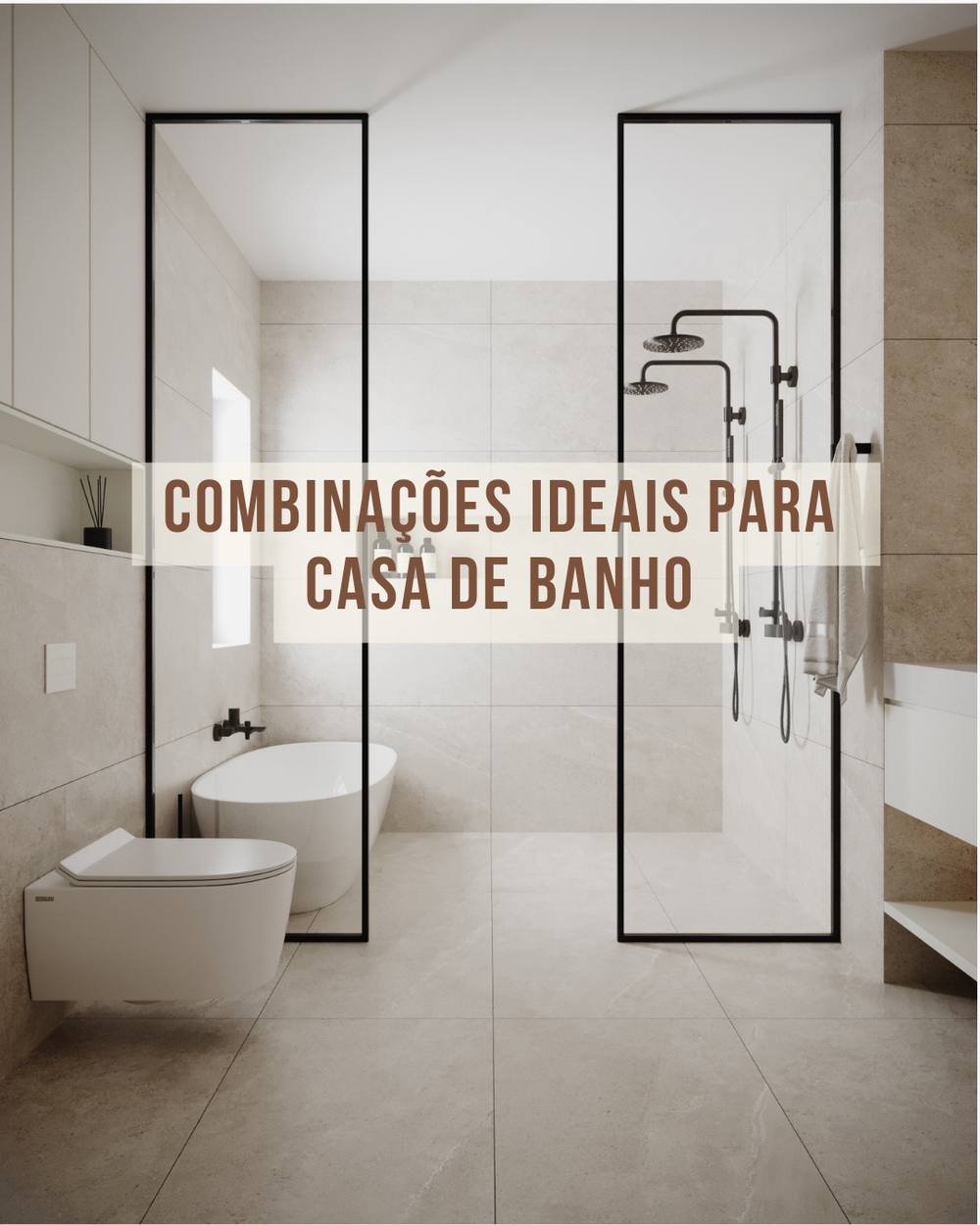 Combinações de cores para a sua Instalação Sanitária