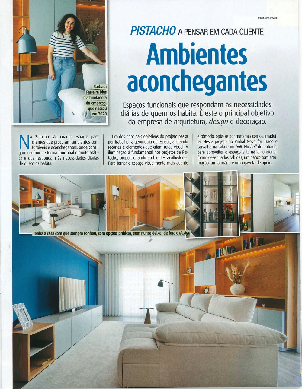 Reportagem Revista Caras: “Ambientes Aconchegantes”