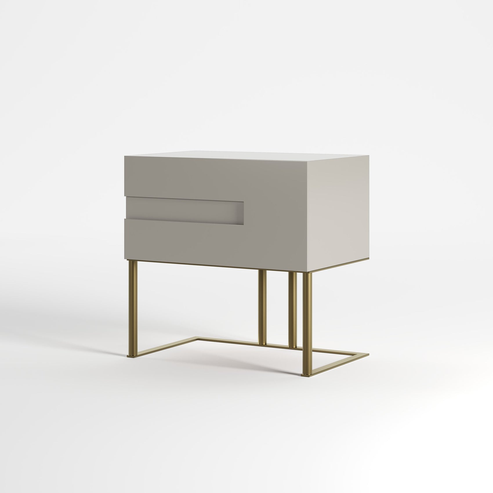 VOID (BRILHO · Lacado Taupe · Dourado Escovado Mate)