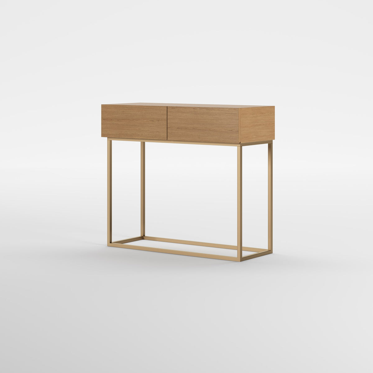 HALL WOOD (Madeira Carvalho · Dourado Escovado Mate)