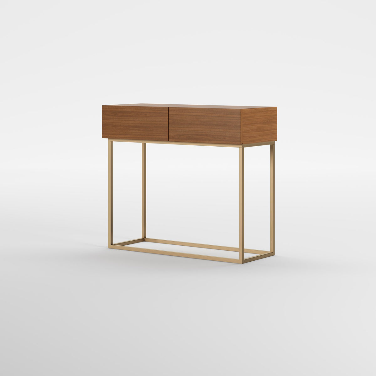 HALL WOOD (Madeira Nogueira · Dourado Escovado Mate)