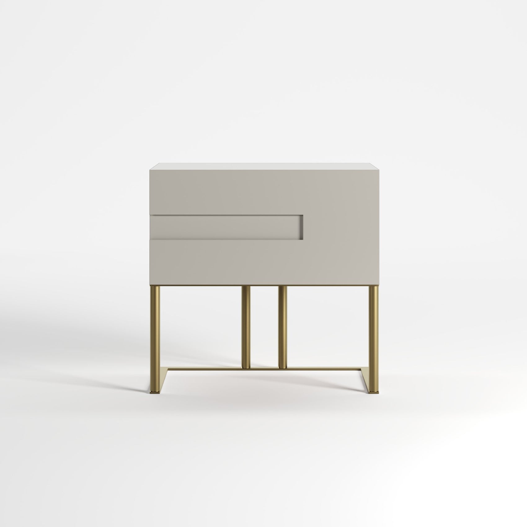 VOID (BRILHO · Lacado Taupe · Dourado Escovado Mate)