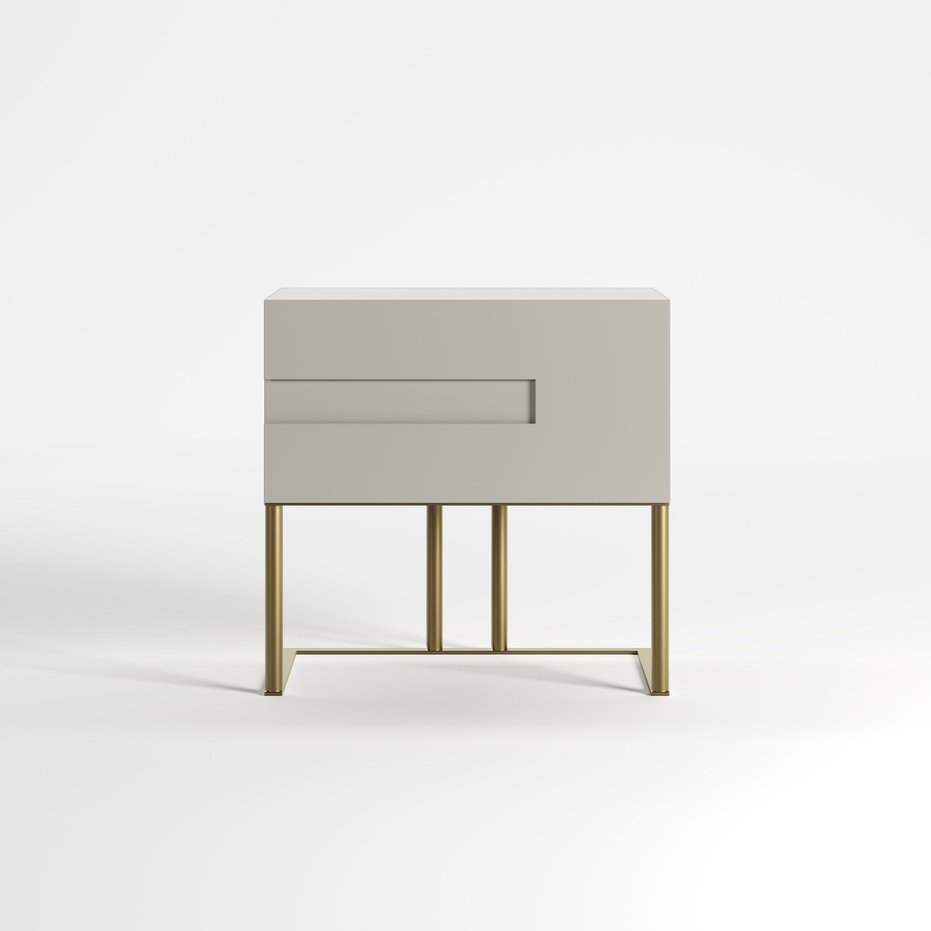 VOID (BRILHO · Lacado Taupe · Dourado Escovado Mate)