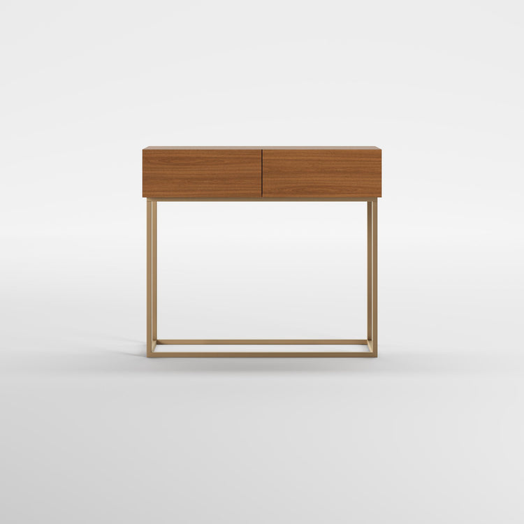 HALL WOOD (Madeira Nogueira · Dourado Escovado Mate)