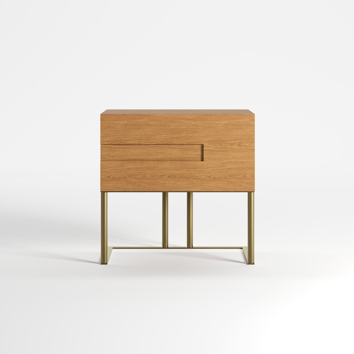VOID WOOD (Madeira Carvalho · Dourado Escovado Mate)