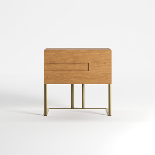 VOID WOOD (Madeira Carvalho · Dourado Escovado Mate)