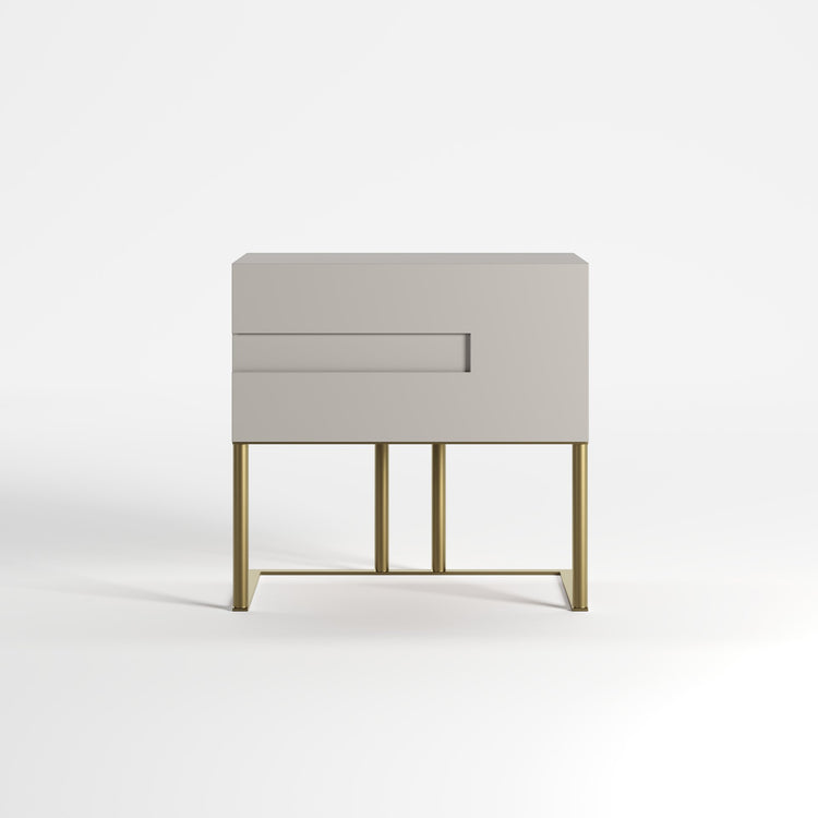 VOID (Mate · Lacado Taupe · Dourado Escovado Mate)