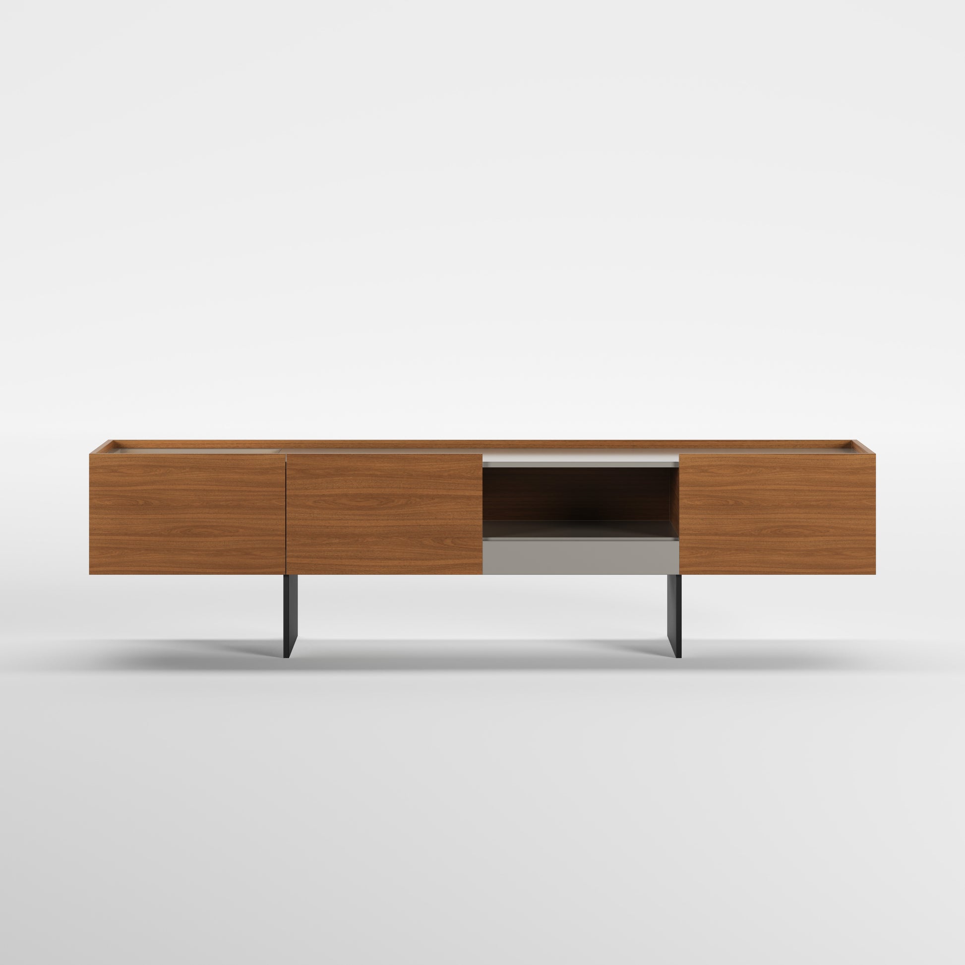 PILLAR (Lacado Taupe · Madeira Nogueira · Preto Mate)
