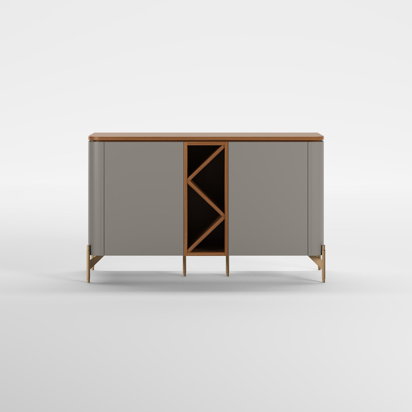 ARC (Lacado Taupe · Madeira Nogueira)