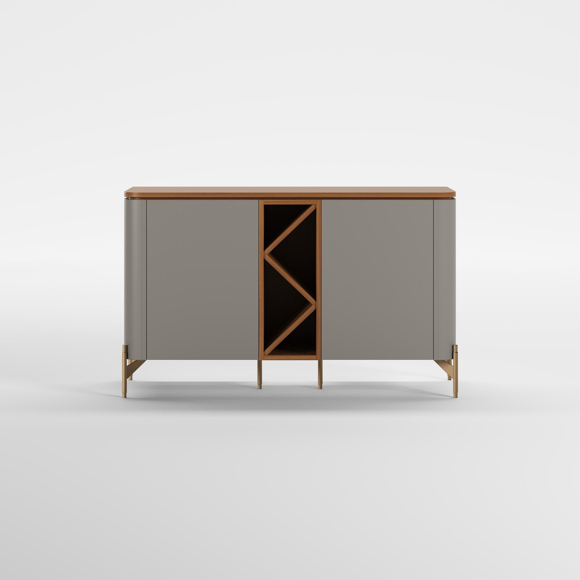 ARC (Lacado Taupe · Madeira Nogueira)