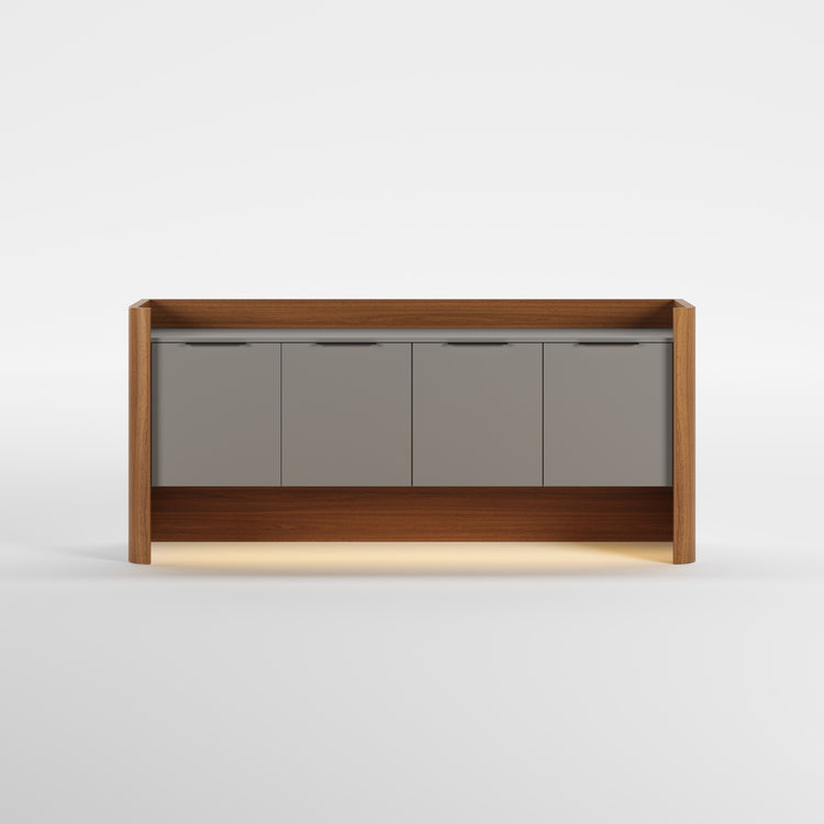 TONE (Lacado Taupe · Madeira Nogueira · Preto Mate)