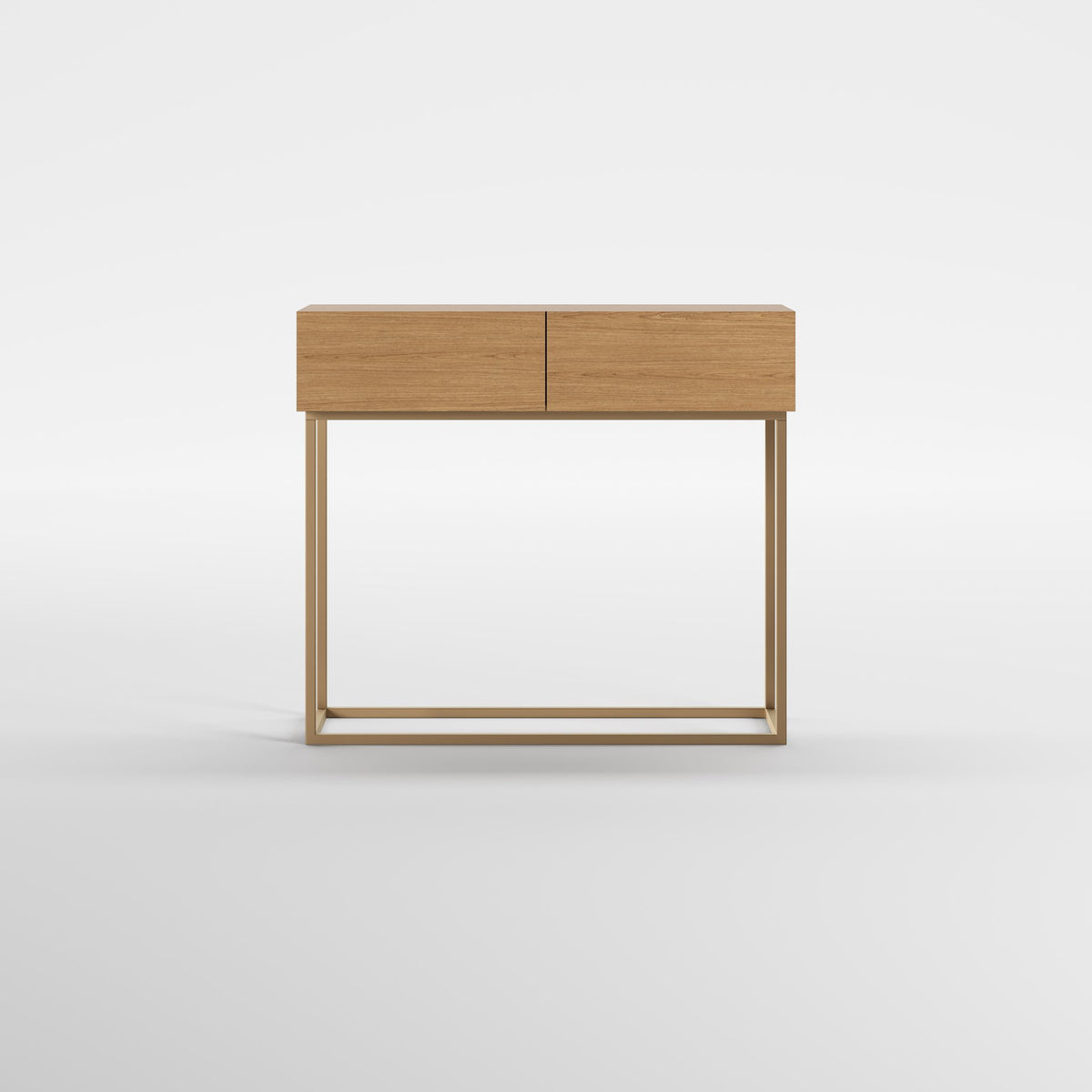 HALL WOOD (Madeira Carvalho · Dourado Escovado Mate)