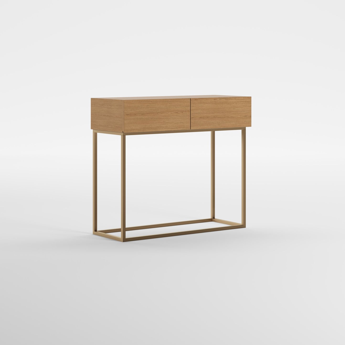 HALL WOOD (Madeira Carvalho · Dourado Escovado Mate)