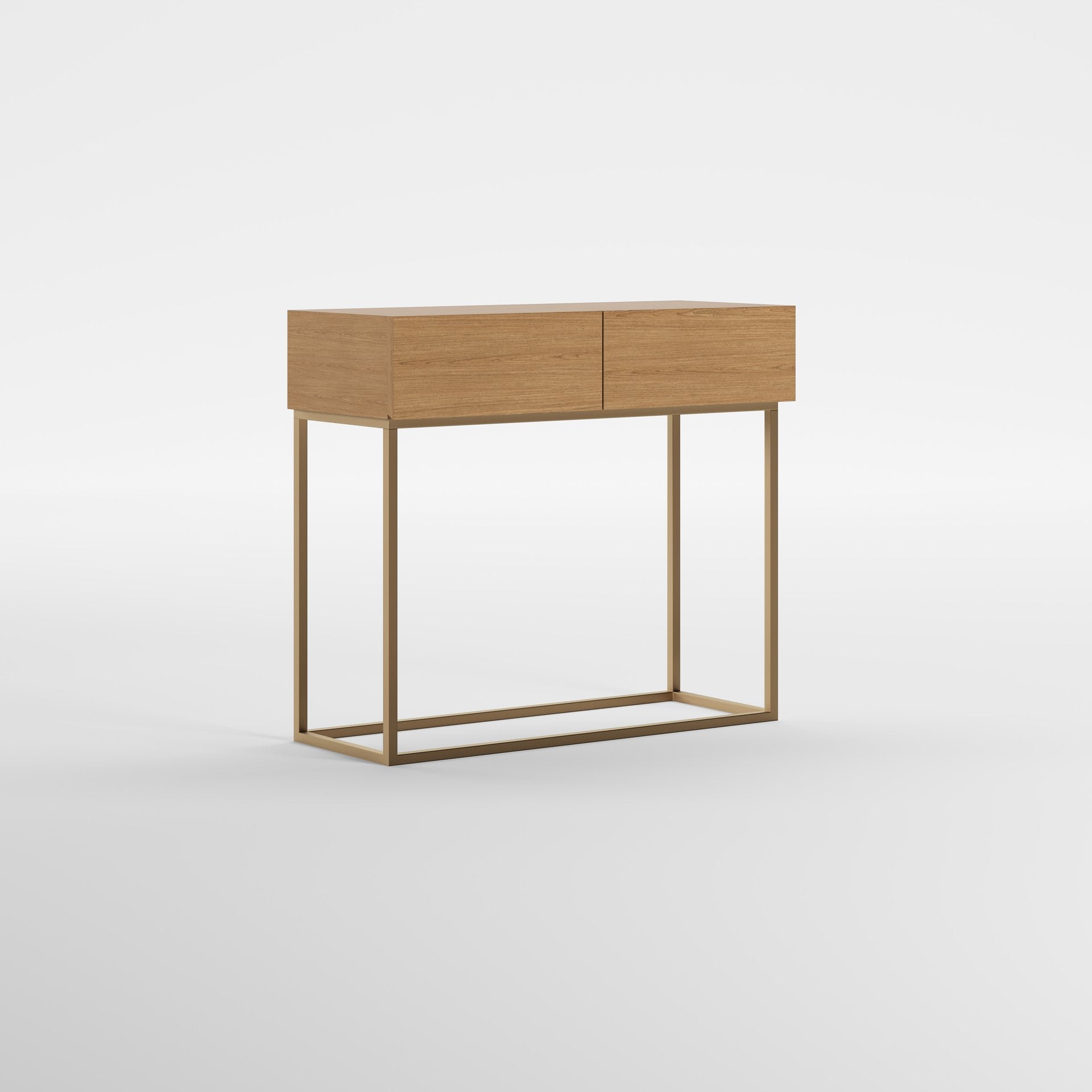 HALL WOOD (Madeira Carvalho · Dourado Escovado Mate)
