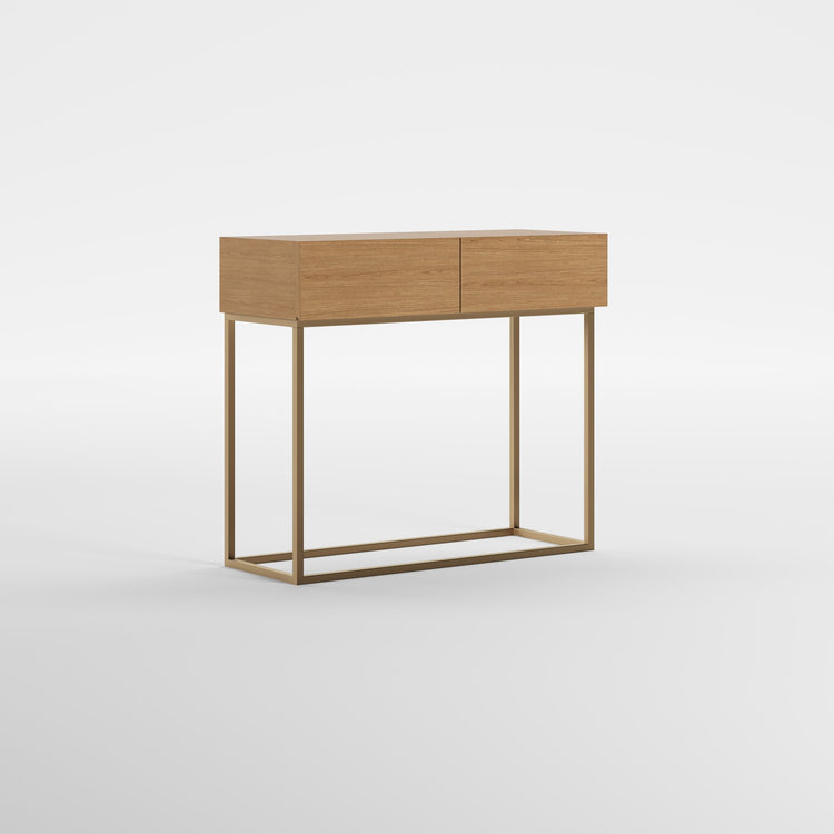 HALL WOOD (Madeira Carvalho · Dourado Escovado Mate)