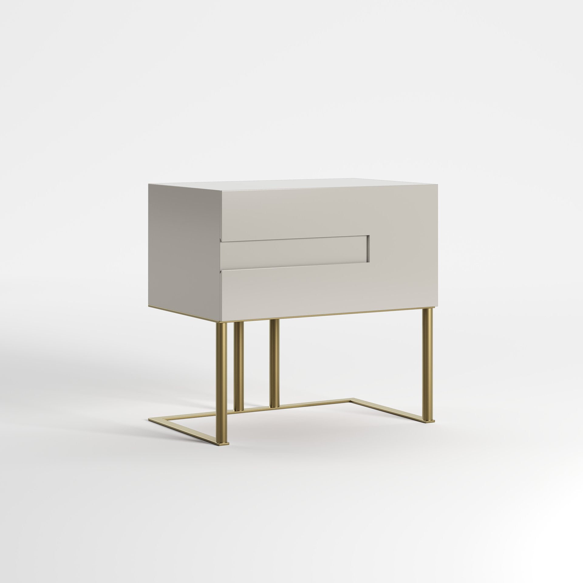 VOID (BRILHO · Lacado Taupe · Dourado Escovado Mate)