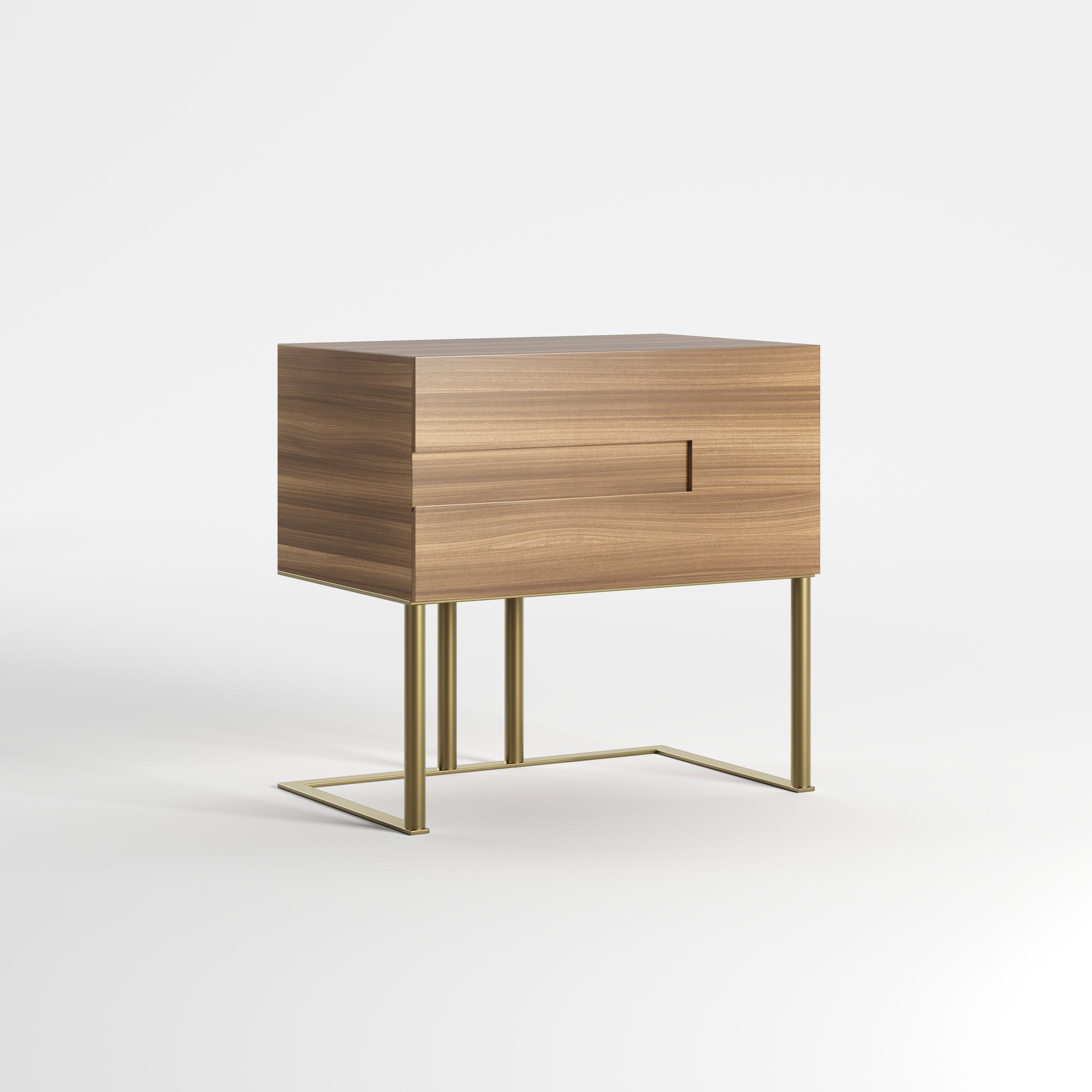 VOID WOOD (Madeira Eucalipto Fumado · Dourado Escovado Mate)
