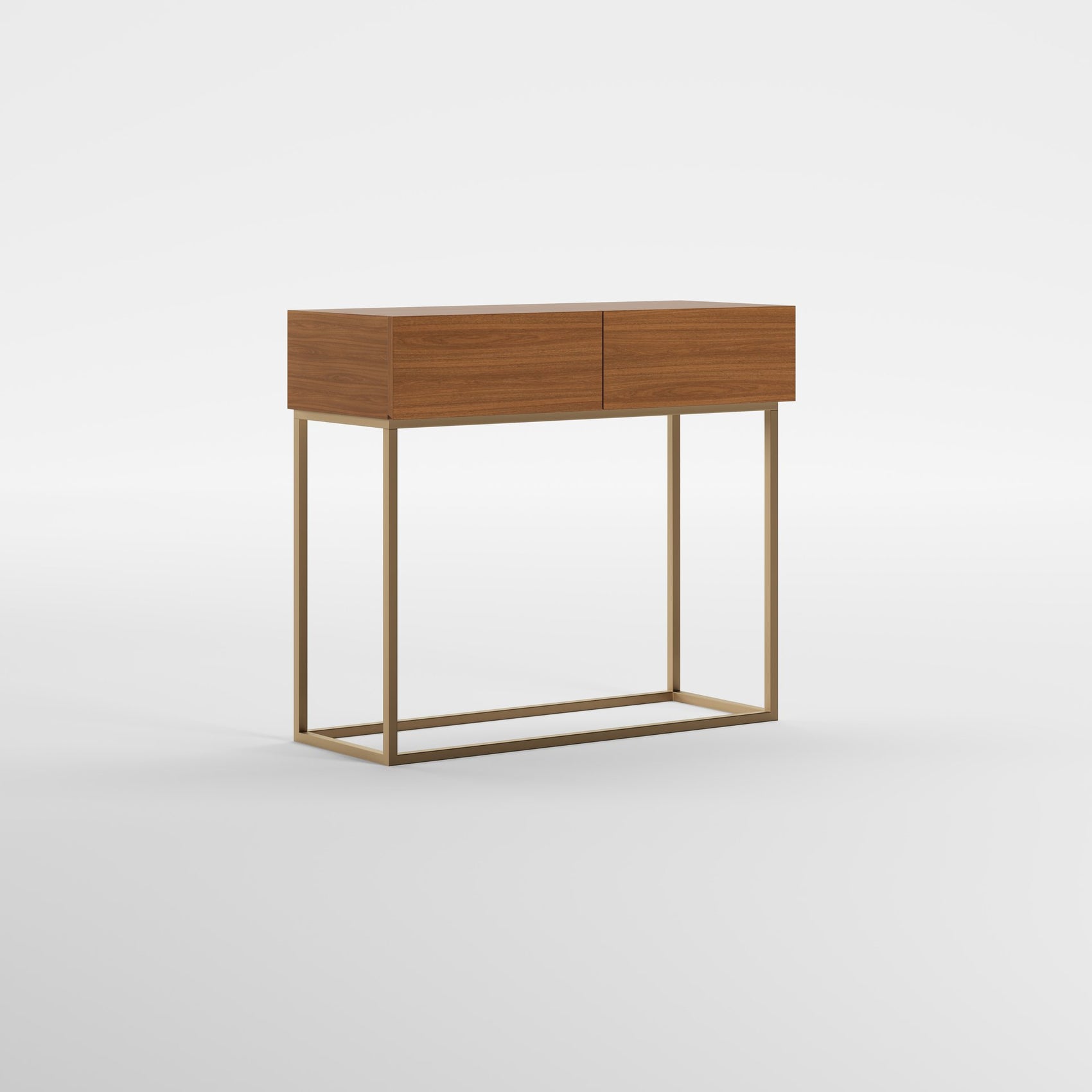 HALL WOOD (Madeira Nogueira · Dourado Escovado Mate)