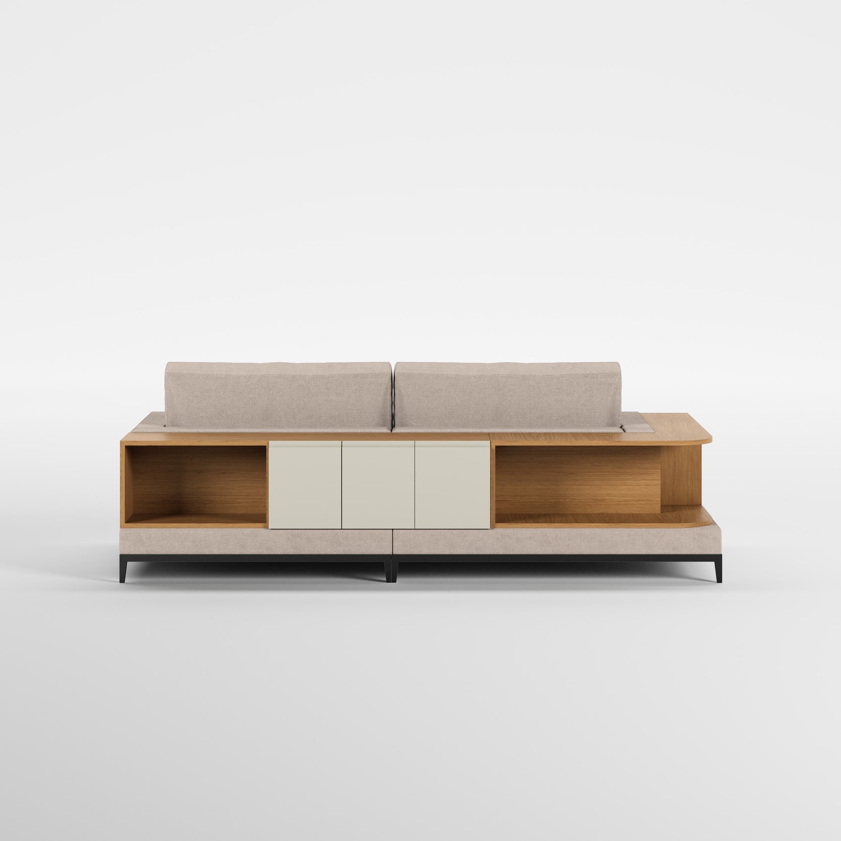 NOOK (Madeira Carvalho · Preto Mate · Quartzo)