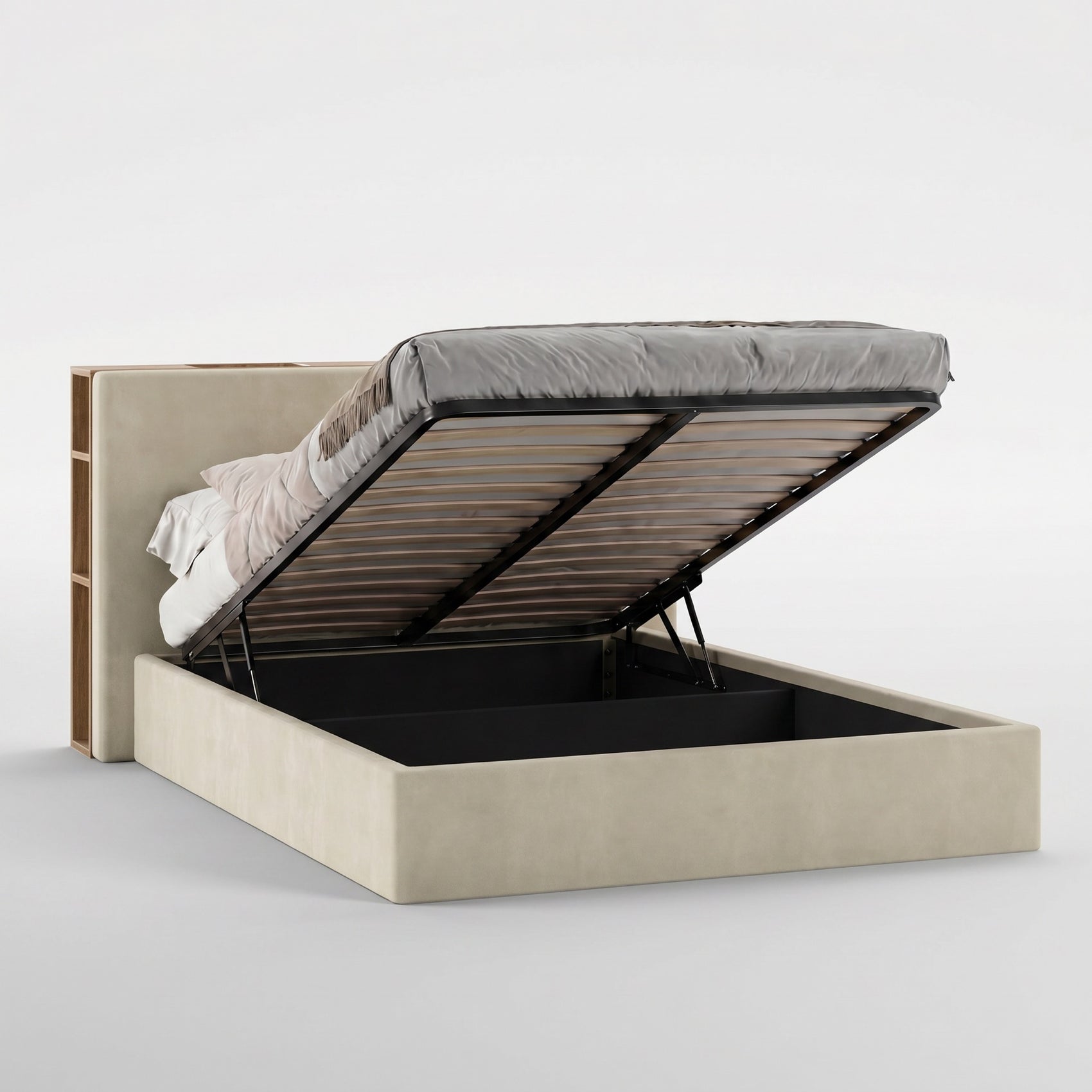 FRAME SOMMIER (Madeira Carvalho · Velvet Natural)