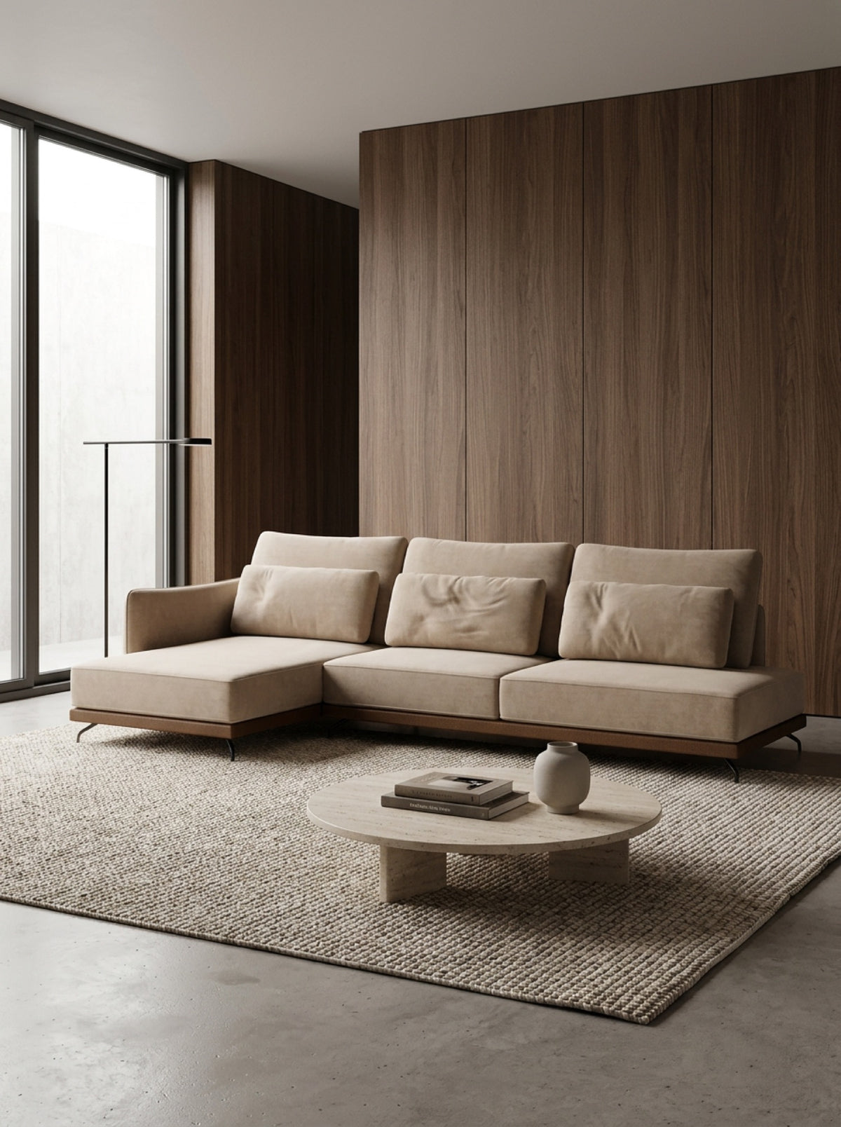 SLIM with chaise longue in a room