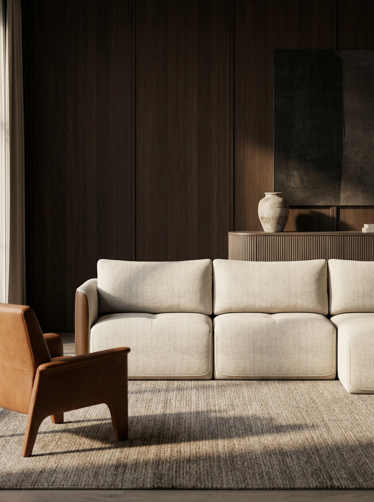 HUG with chaise longue in a room