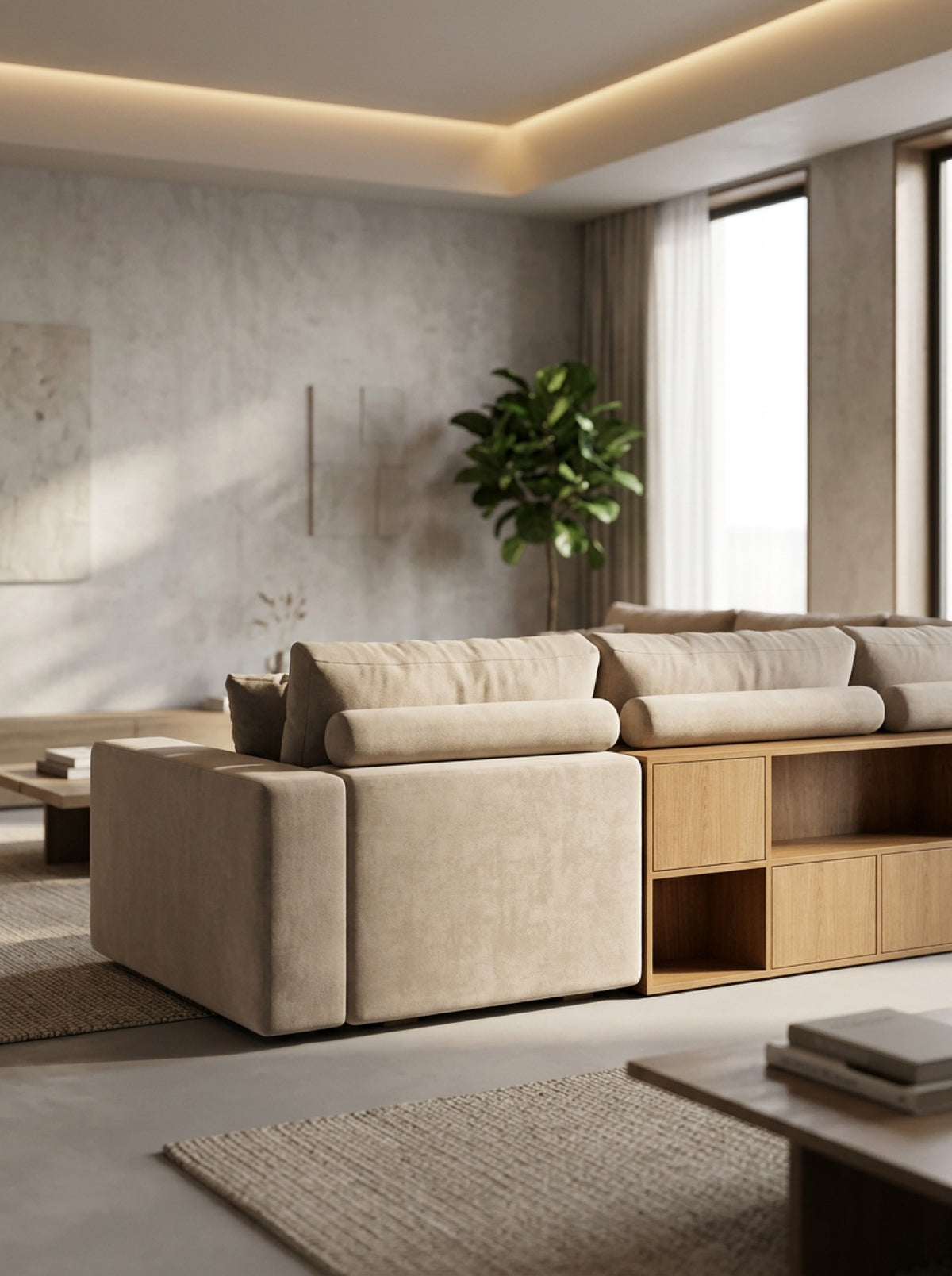 MADDOX com chaise numa sala