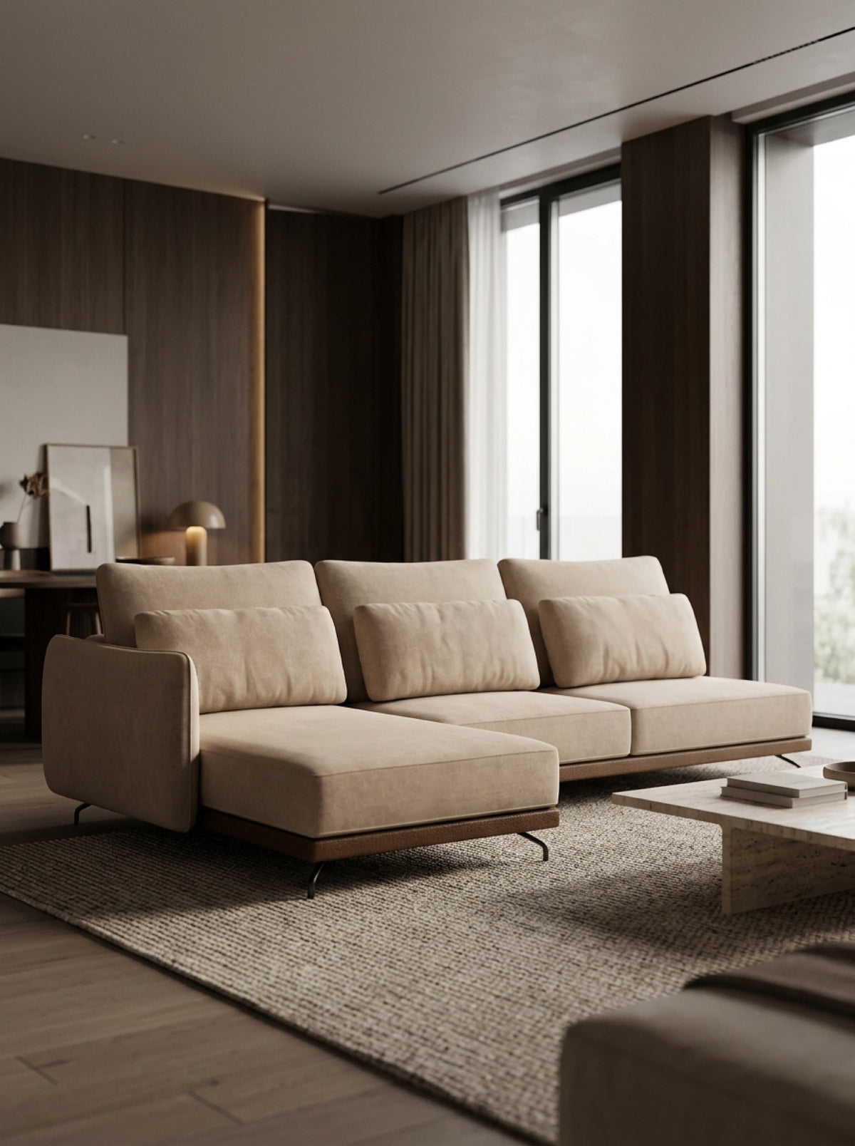 SLIM with chaise longue in a room