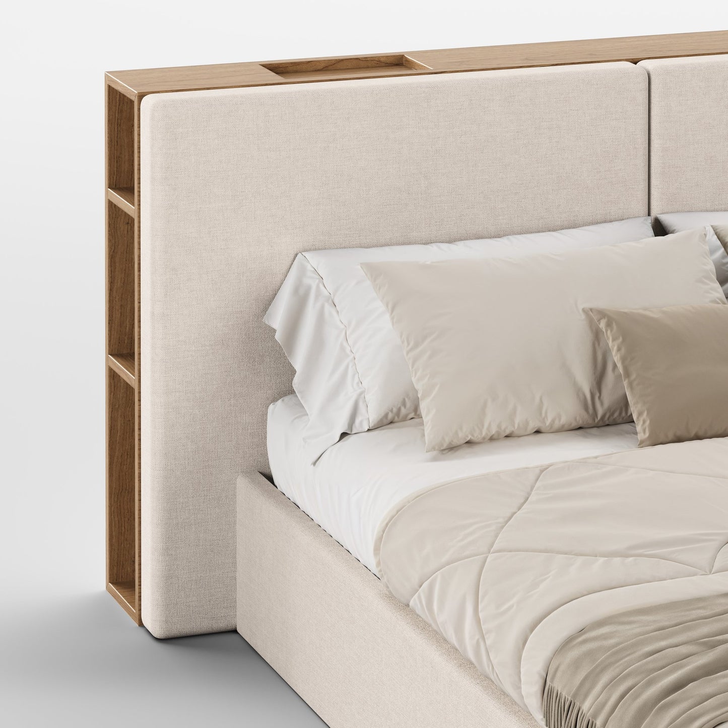 FRAME SOMMIER (Madeira Carvalho · Beige)