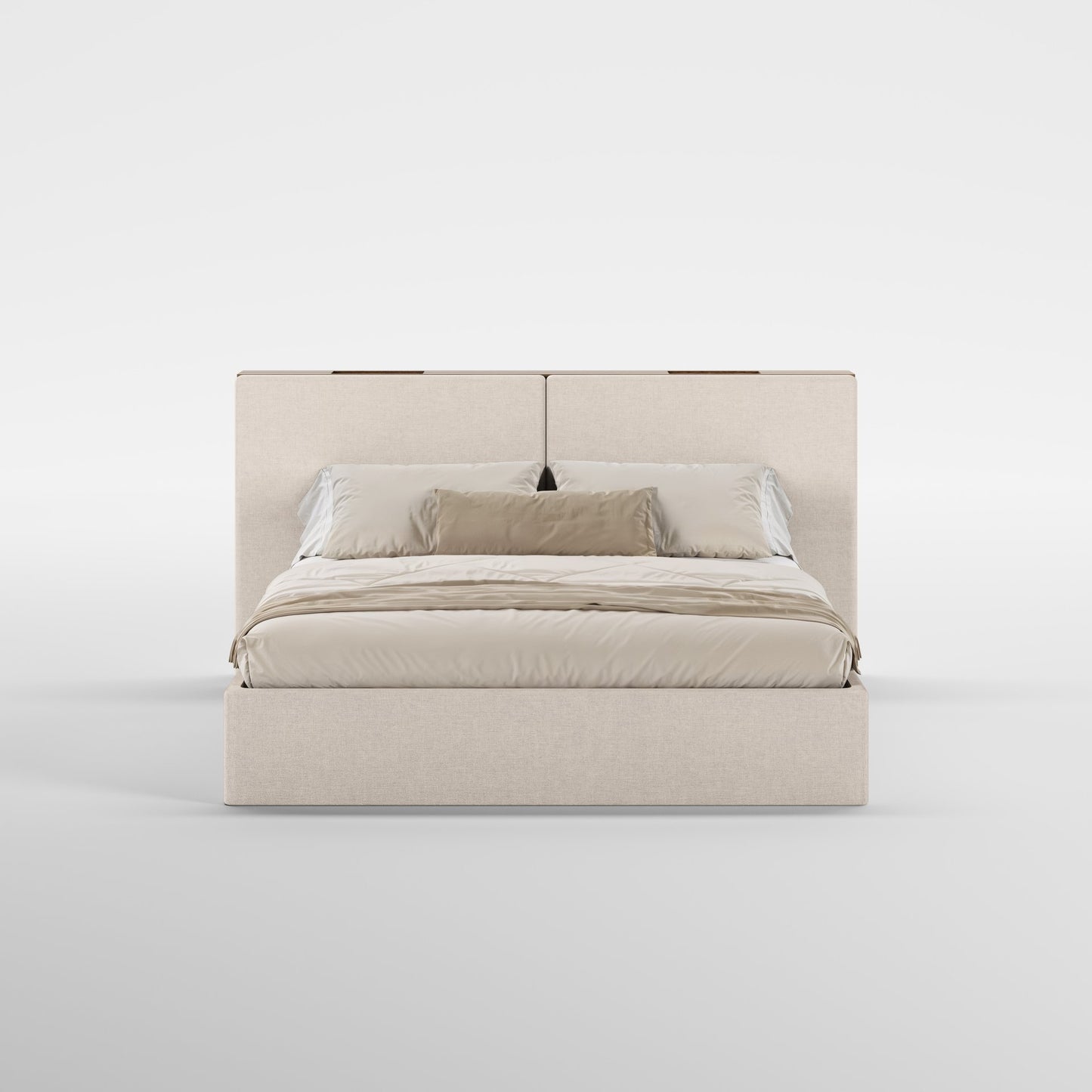 FRAME SOMMIER (Madeira Eucalipto Fumado · Beige)