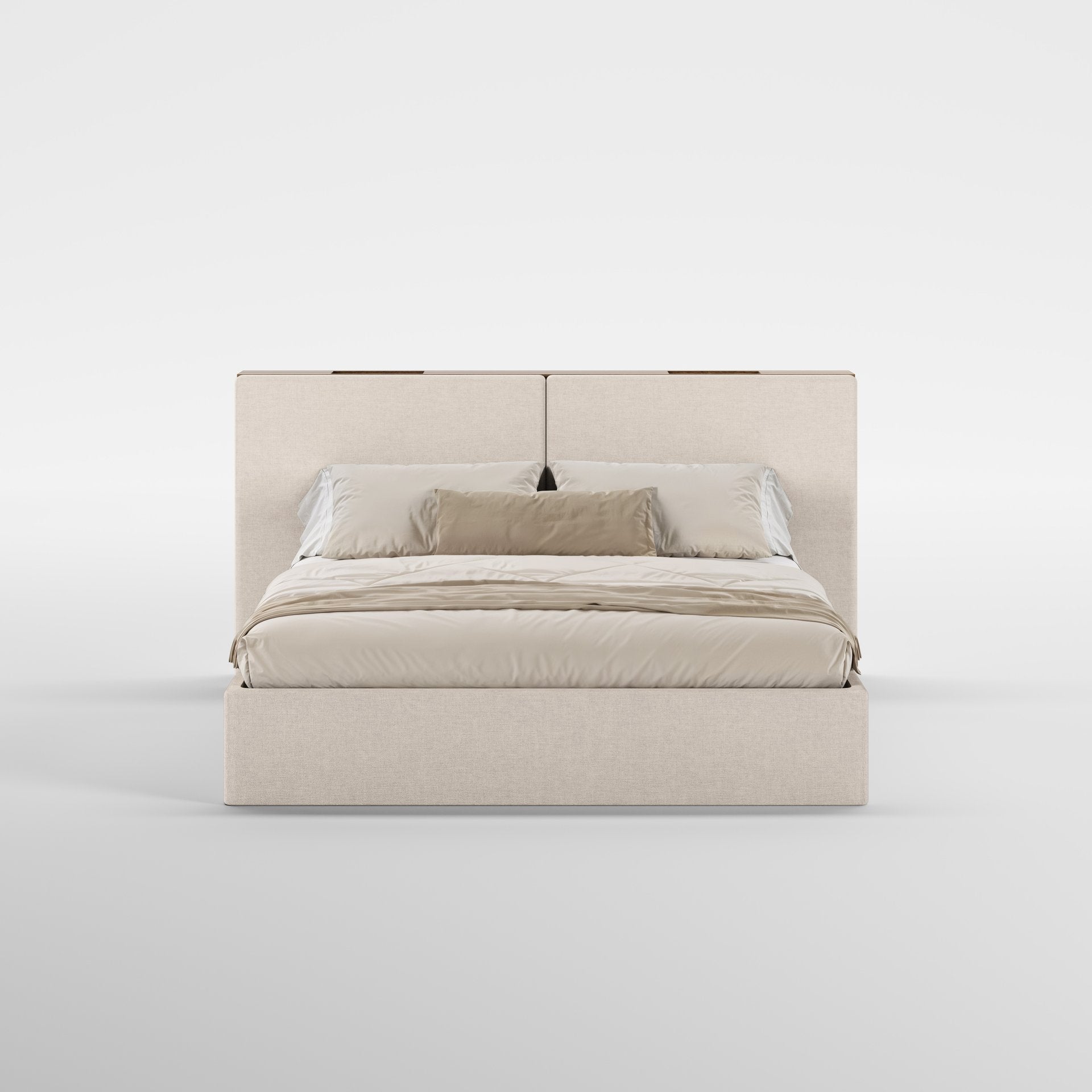 FRAME SOMMIER (Madeira Eucalipto Fumado · Beige)