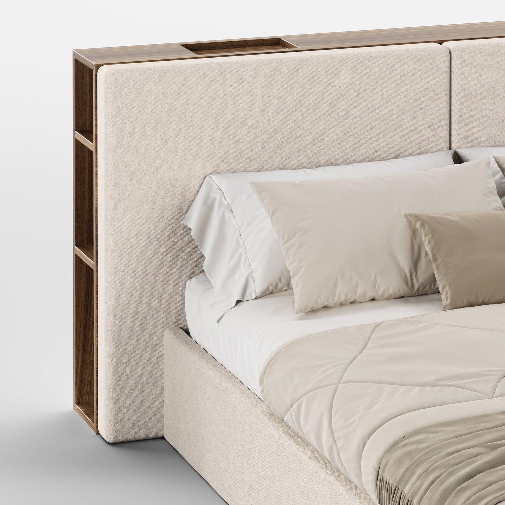 FRAME SOMMIER (Madeira Eucalipto Fumado · Beige)