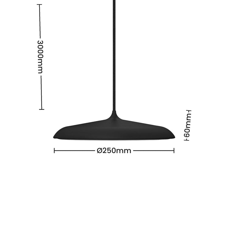 Medidas del CÚPULA Ø 25 cm