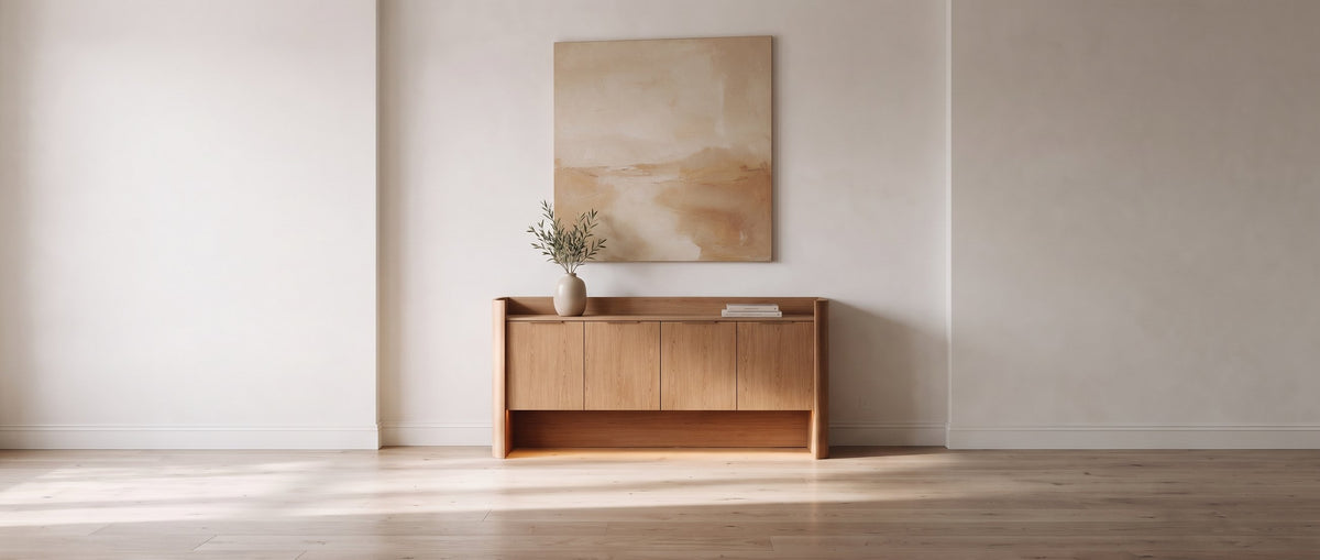 TONE WOOD numa sala, ao centro