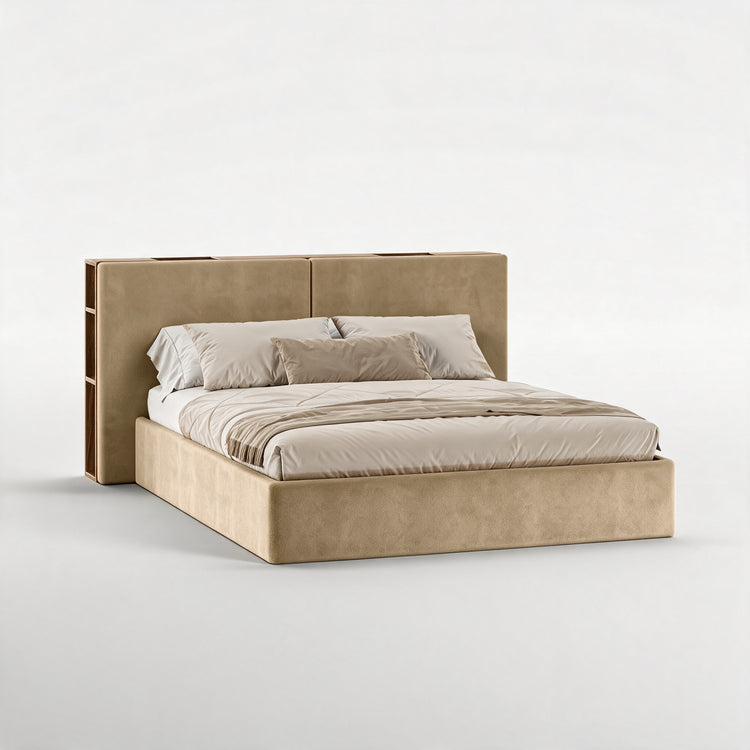 FRAME SOMMIER (Madeira Eucalipto Fumado · Aqua Gold)