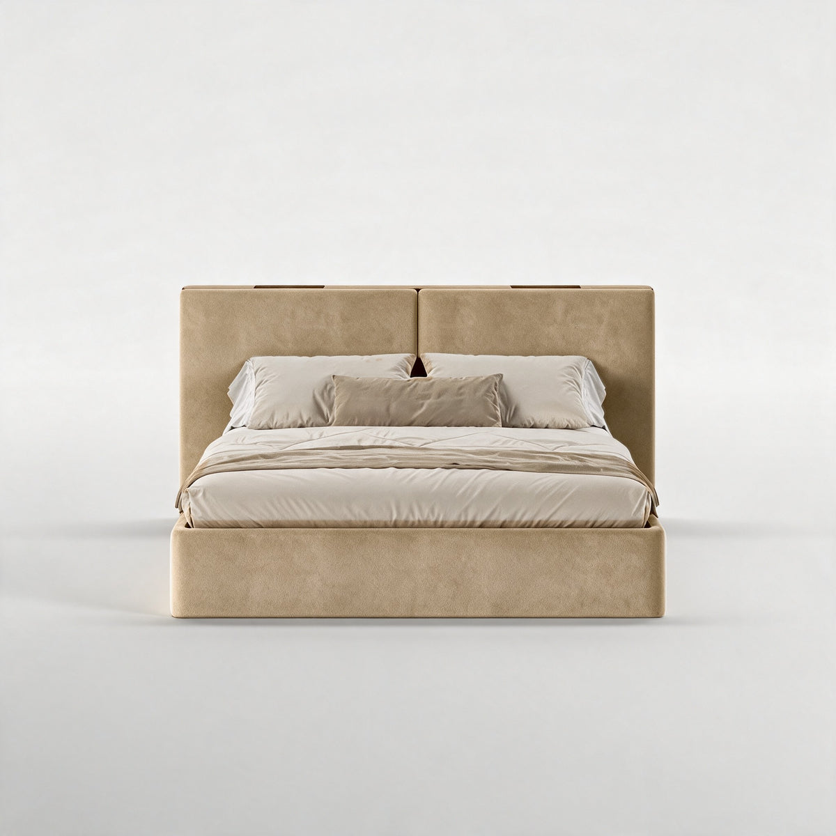 FRAME SOMMIER (Madeira Eucalipto Fumado · Aqua Gold)