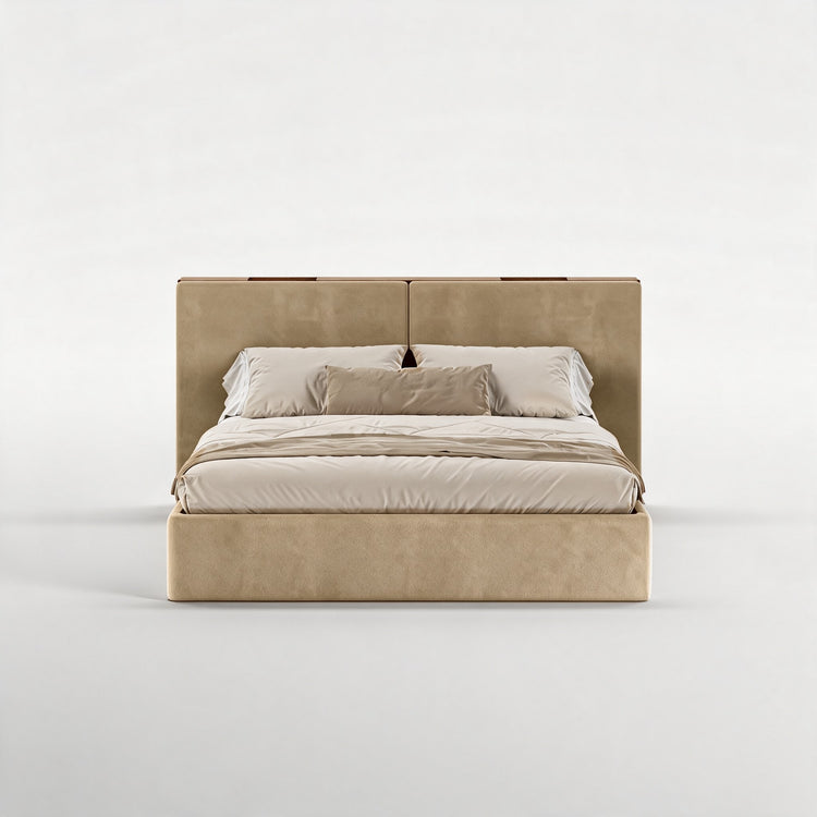 FRAME SOMMIER (Madeira Nogueira · Aqua Gold)