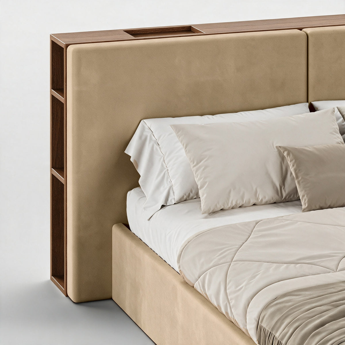 FRAME SOMMIER (Madeira Nogueira · Aqua Gold)