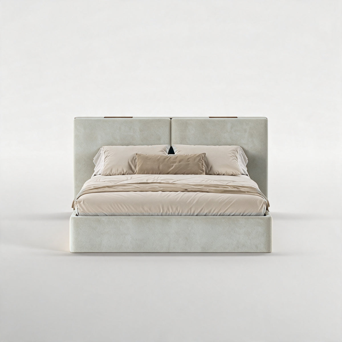 FRAME SOMMIER (Madeira Eucalipto Fumado · Aqua Sky)
