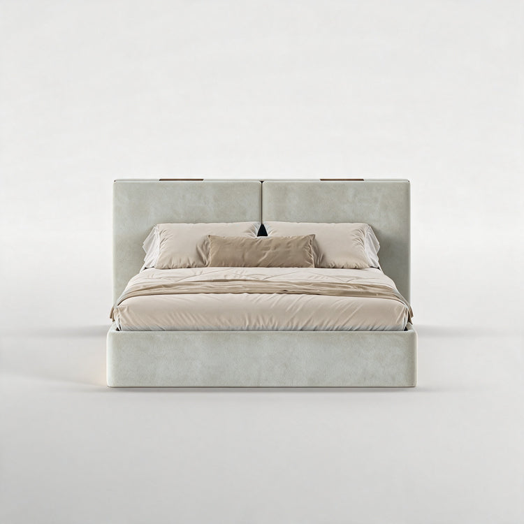 FRAME SOMMIER (Madeira Eucalipto Fumado · Aqua Sky)