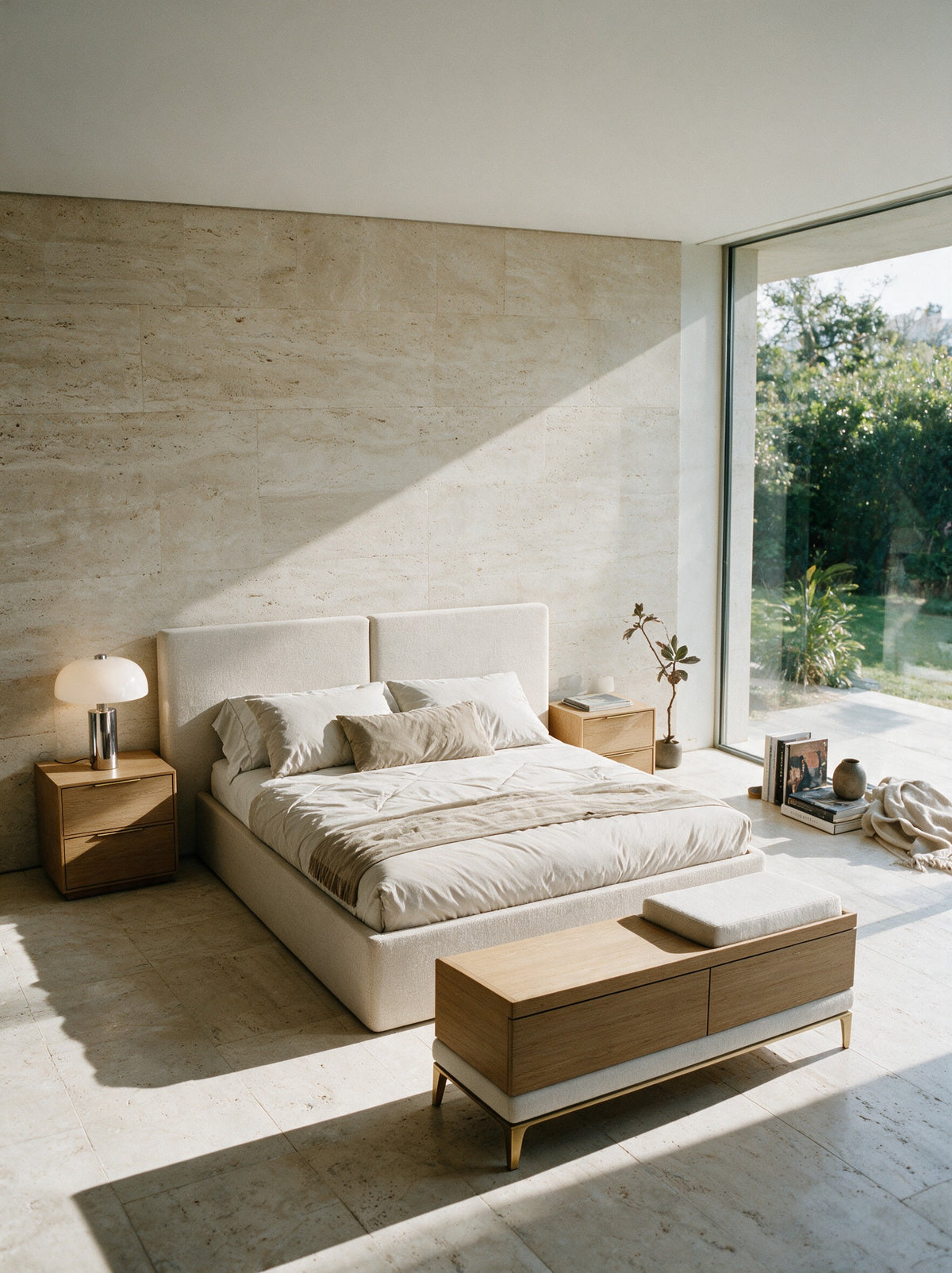 Quarto com a AURA e a FORM WOOD