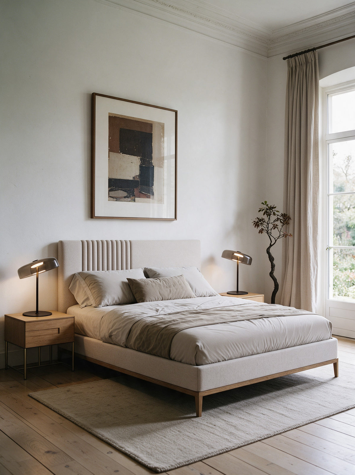Quarto com a BREEZE e a VOID WOOD