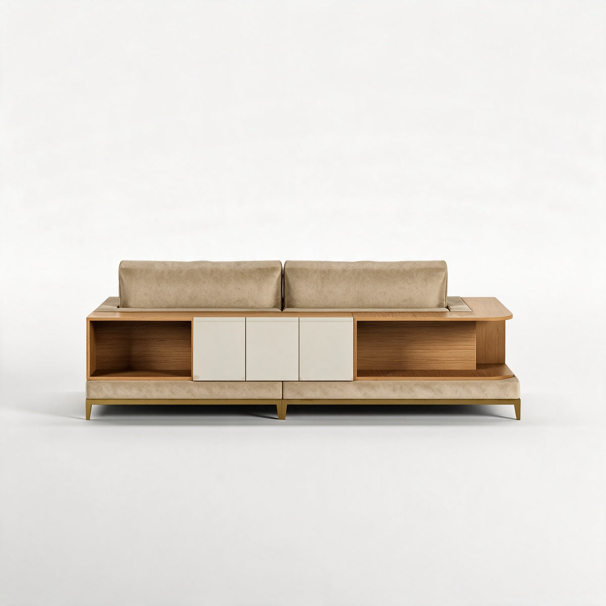 NOOK (Madeira Carvalho · Dourado Escovado Mate · Aqua Gold)