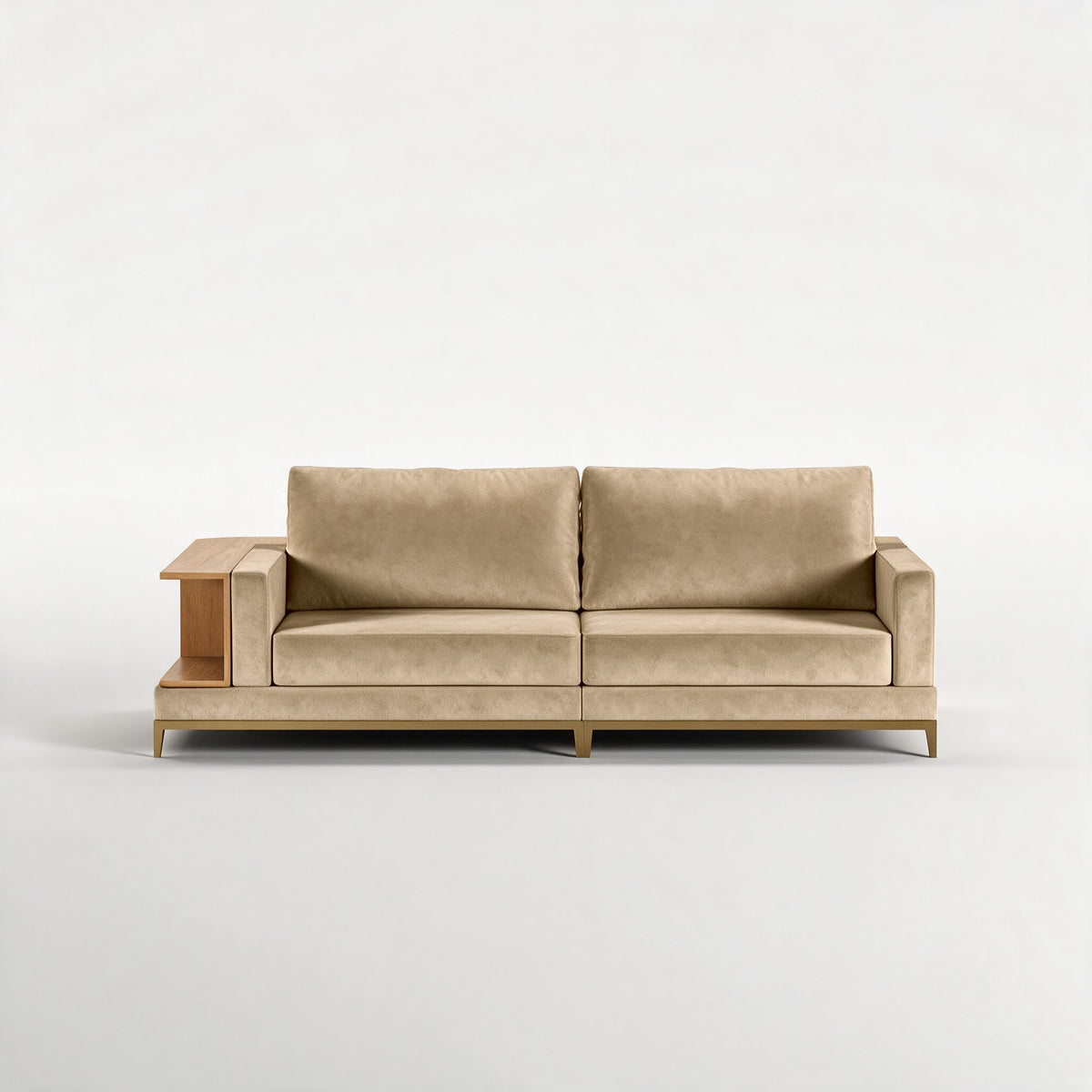 NOOK (Madeira Carvalho · Dourado Escovado Mate · Aqua Gold)