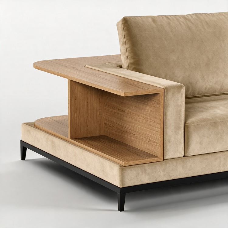 NOOK (Madeira Carvalho · Preto Mate · Aqua Gold)