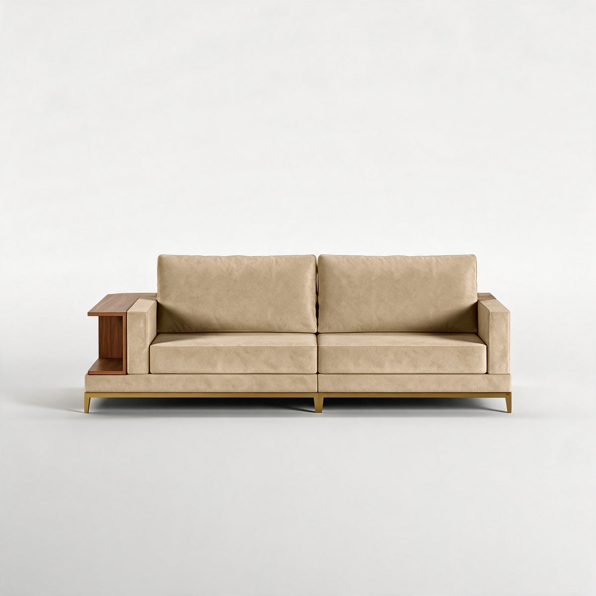 NOOK (Madeira Nogueira · Dourado Escovado Mate · Aqua Gold)