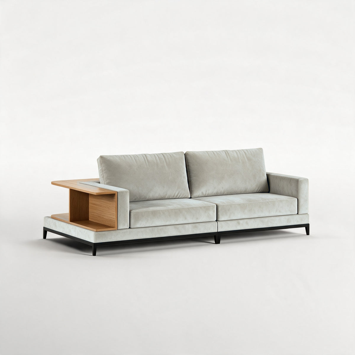 NOOK (Madeira Carvalho · Preto Mate · Aqua Sky)
