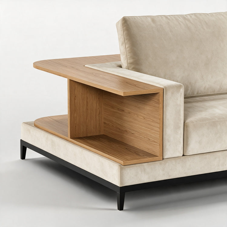 NOOK (Madeira Carvalho · Preto Mate · Aqua Soft)