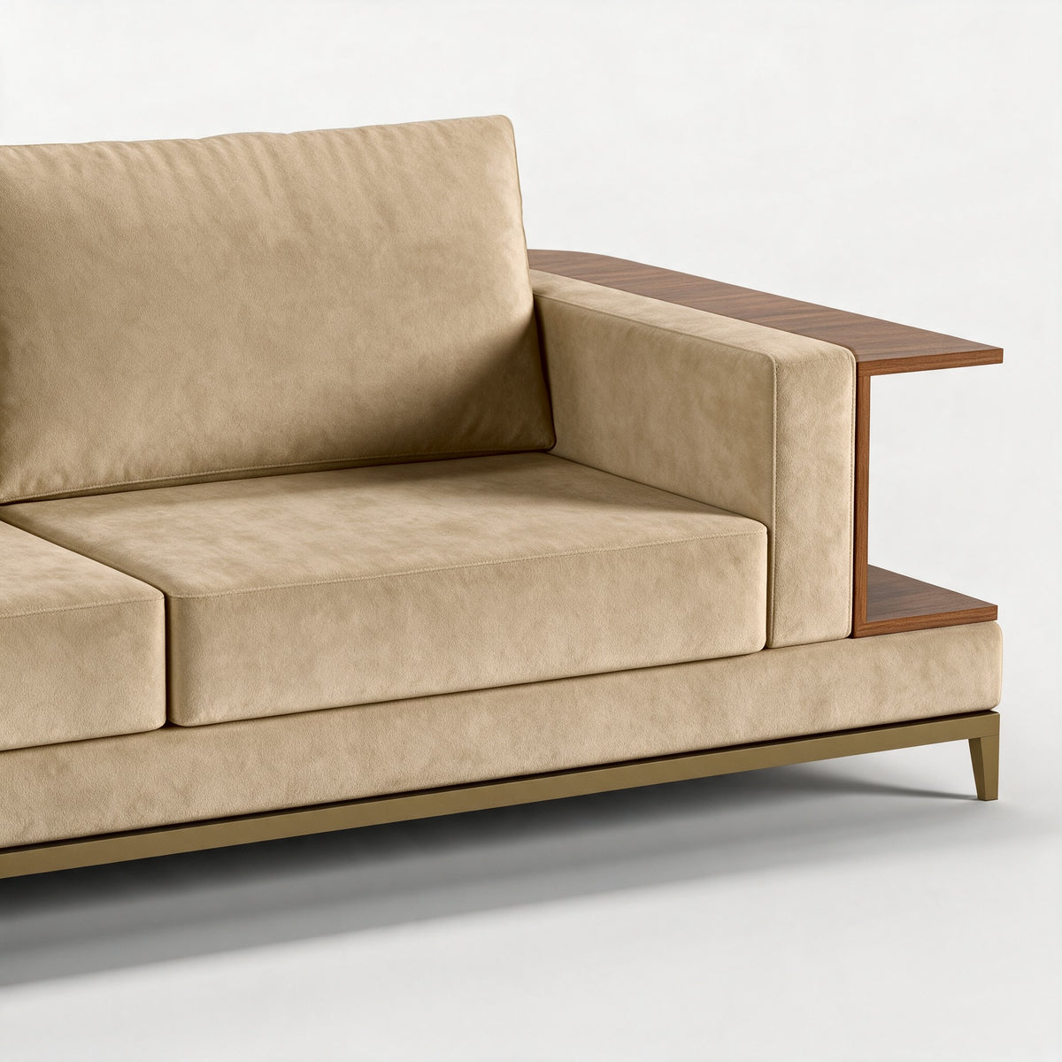 NOOK (Madeira Nogueira · Dourado Escovado Mate · Aqua Gold)